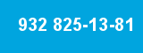 932 825-13-81 932 825-13-81